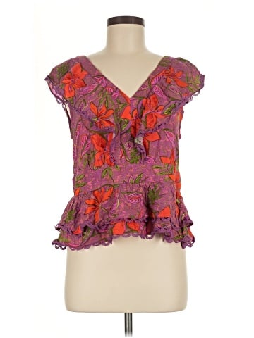 Rose + Olive Sleeveless Blouse (view 1)