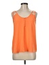 Naked Zebra Orange Sleeveless Top Size M - photo 1