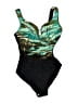 Miraclesuit Graphic Green One Piece Swimsuit Size S - photo 1