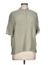 Everlane Green Tan Short Sleeve Turtleneck Size L - photo 1
