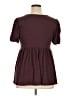 Torrid Burgundy Short Sleeve Blouse Size 1X Plus (1) - photo 2