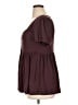 Torrid Burgundy Short Sleeve Blouse Size 1X Plus (1) - photo 5