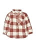 Zara Checkered-gingham Red Long Sleeve Button-Down Shirt Size 12-18 mo - photo 1
