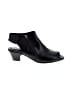 Earth 100% Leather Black Heels Size 9 - photo 1