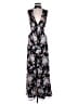 LUCCA 100% Polyester Floral Black Jumpsuit Size S - photo 1