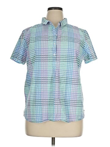 L.L.Bean Short Sleeve Button-Down Shirt (view 1)