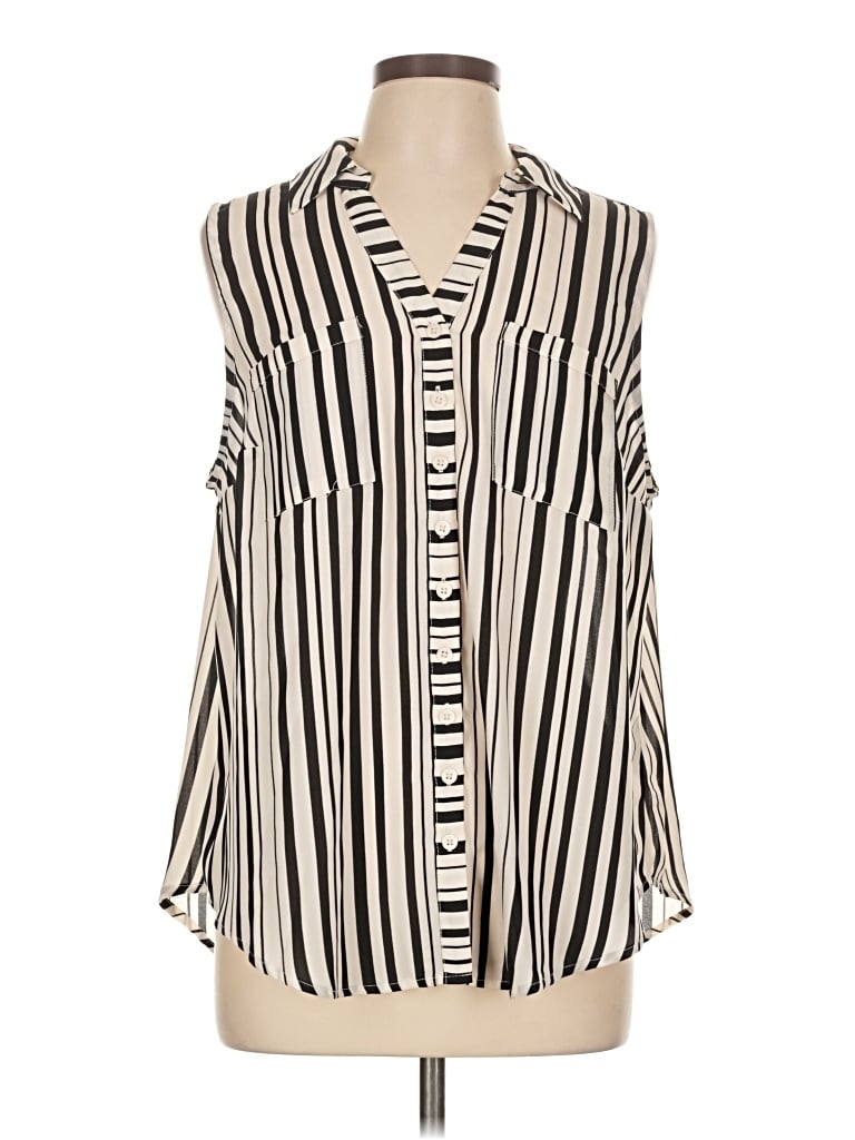Pre-owned Torrid Sleeveless Blouse In Black