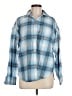 Levi's 100% Cotton Plaid Blue Long Sleeve Button-Down Shirt Size M - photo 1