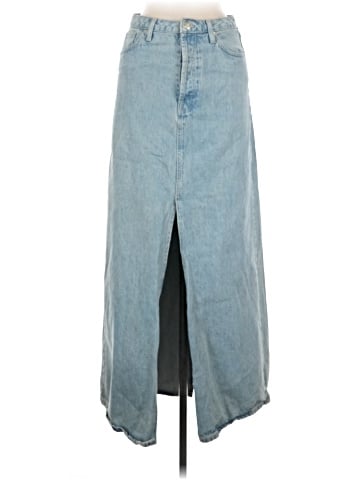 Topshop Denim Skirt (view 1)