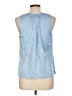 Boston Proper Blue Sleeveless Blouse Size 10 - photo 2