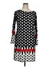 MSK Polka Dots Graphic Multi Color Black Casual Dress Size 16 - photo 1
