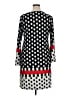 MSK Polka Dots Graphic Multi Color Black Casual Dress Size 16 - photo 2