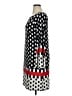 MSK Polka Dots Graphic Multi Color Black Casual Dress Size 16 - photo 5