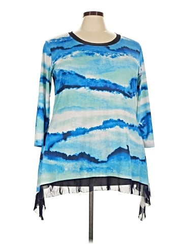 Indigo Soul 3/4 Sleeve Top (view 1)
