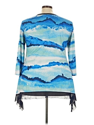 Indigo Soul 3/4 Sleeve Top (view 2)