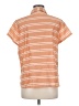 CAbi Stripes Orange Short Sleeve Button-Down Shirt Size M - photo 2