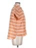 CAbi Stripes Orange Short Sleeve Button-Down Shirt Size M - photo 4