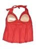 Jaclyn Smith Chevron-herringbone Red Swimsuit Top Size 18 - photo 2