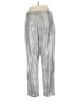 Jennifer Lopez Metallic Silver Casual Pants Size 14 - photo 2