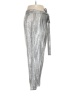 Jennifer Lopez Metallic Silver Casual Pants Size 14 - photo 4