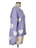 No Comment Hearts Purple Pullover Sweater Size L - photo 4