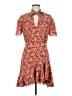 Sandro 100% Polyester Paisley Red Casual Dress Size EU (FR) 38 / US 6 - photo 1