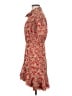Sandro 100% Polyester Paisley Red Casual Dress Size EU (FR) 38 / US 6 - photo 5