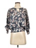 Sienna Sky 100% Polyester Blue 3/4 Sleeve Blouse Size XS - photo 1