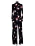 Leota Print Black Jumpsuit Size L - photo 2