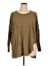 Easel 100% Cotton Brown Long Sleeve Top Size 1X - photo 1