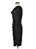 Cache Chevron-herringbone Black Cocktail Dress Size M - photo 5