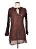 InGear 100% Cotton Brown Long Sleeve Blouse Size L - photo 1
