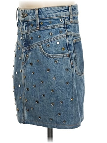 Sandro Denim Skirt (view 1)