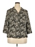 Sag Harbor 100% Polyester Gray 3/4 Sleeve Blouse Size 18 - photo 1