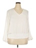 1.State 100% Polyester Ivory 3/4 Sleeve Blouse Size XXL - photo 1