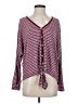 emerald Burgundy Long Sleeve Blouse Size S - photo 1