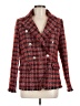 Aqua 100% Polyester Tweed Red Blazer Size M - photo 1