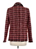 Aqua 100% Polyester Tweed Red Blazer Size M - photo 2