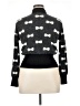 Unique Vintage Polka Dots Bow Print Graphic Black Pullover Sweater Size 1X - photo 2