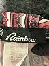 Rainbow Print Burgundy Leggings Size L - photo 7