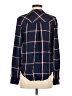 Splendid 100% Rayon Plaid Blue Long Sleeve Button-Down Shirt Size XS - photo 2