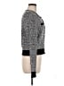 Laundry by Shelli Segal 100% Polyester Tweed Black Cardigan Size M - photo 4