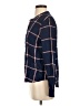 Splendid 100% Rayon Plaid Blue Long Sleeve Button-Down Shirt Size XS - photo 5
