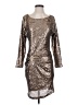 Greylin 100% Polyester Metallic Silver Cocktail Dress Size S - photo 1