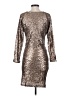 Greylin 100% Polyester Metallic Silver Cocktail Dress Size S - photo 2