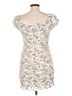Mable 100% Polyester Floral Ivory Casual Dress Size L - photo 2