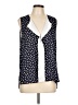 My Michelle 100% Polyester Polka Dots Blue Sleeveless Blouse Size L - photo 1