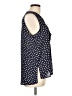 My Michelle 100% Polyester Polka Dots Blue Sleeveless Blouse Size L - photo 4