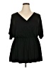 BLOOMCHIC Black Short Sleeve Blouse Size 18 - 20 - photo 1