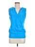 Boston Proper Blue Sleeveless Blouse Size M - photo 1